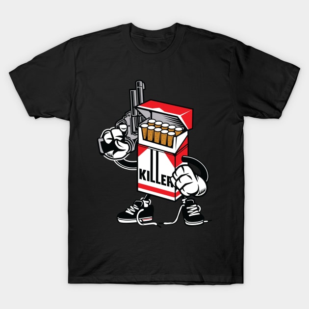 The Killer Cigarette T-Shirt by LineXpressions